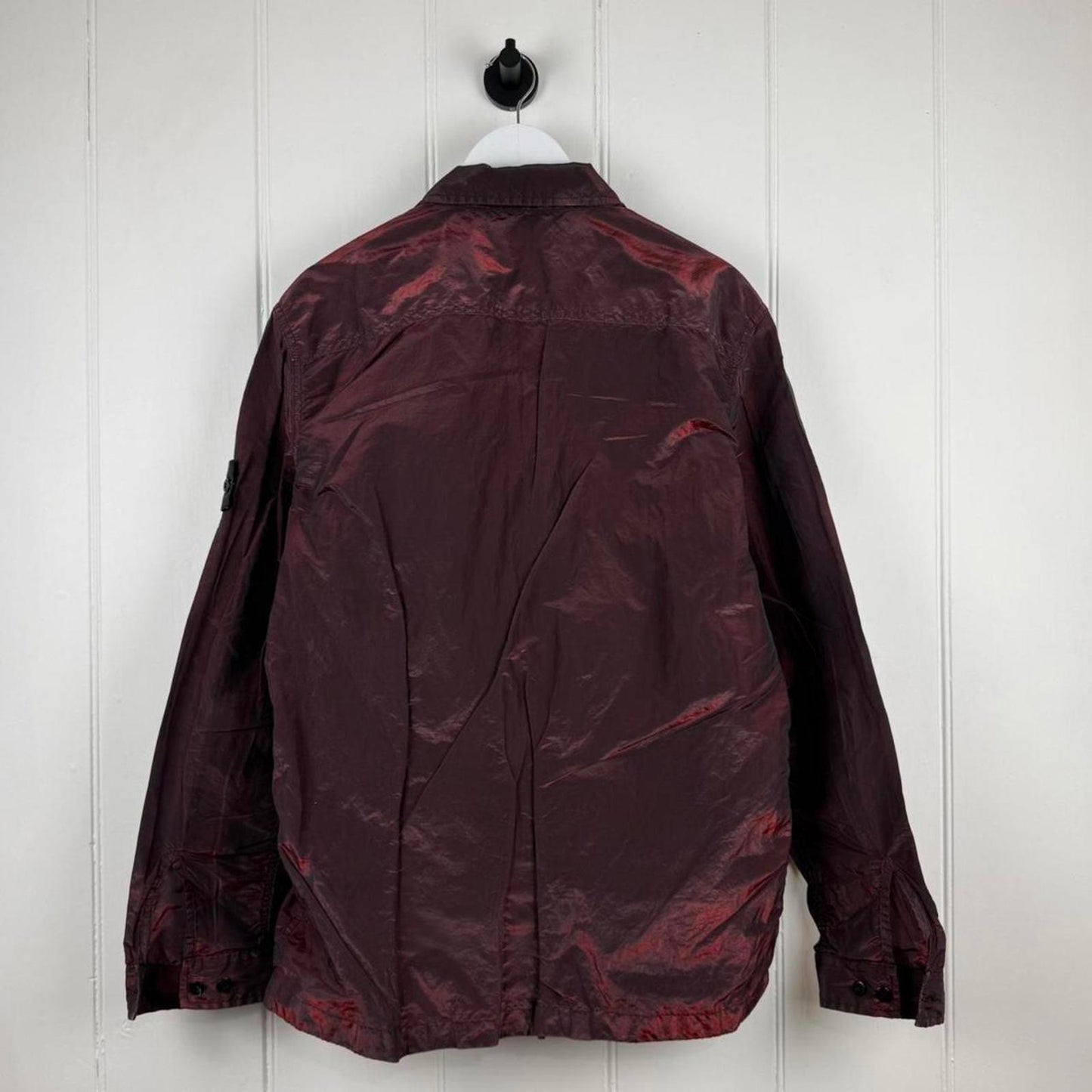 Stone Island Weft Jacket Pearlescent Burgundy (XXL)