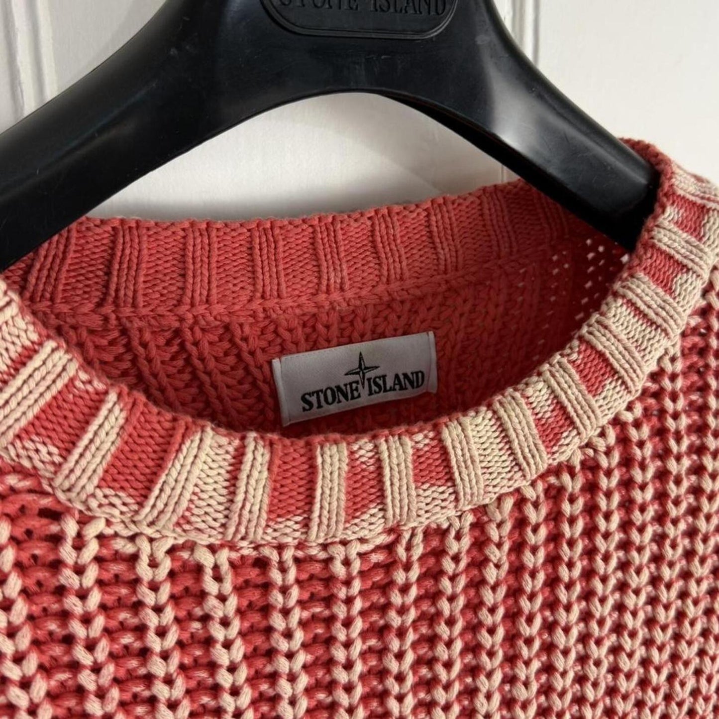 Stone Island Hand Corrosion Cable Knit Jumper (M)