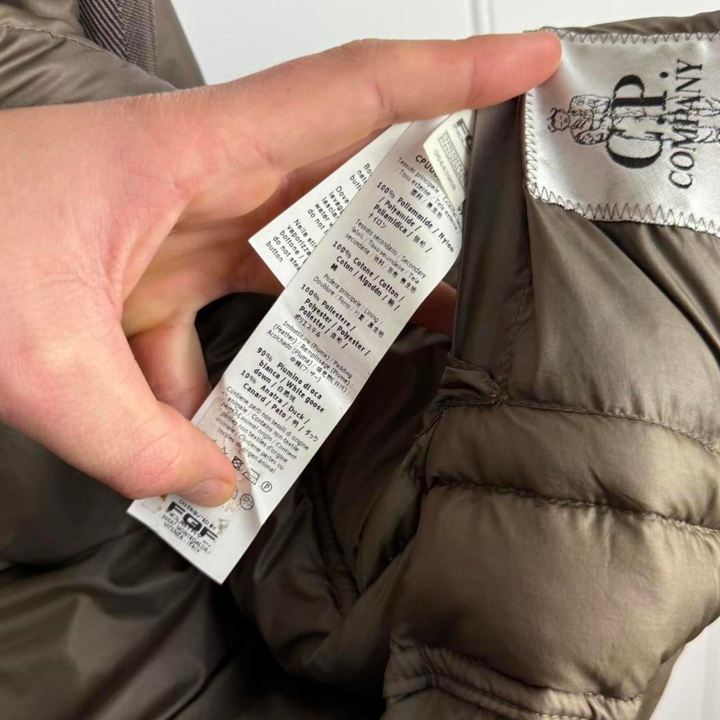 C.P. Company Down Hooded Jacket (L)