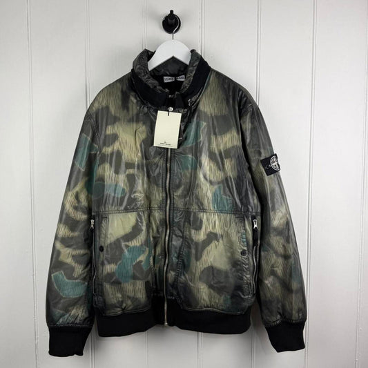 Stone Island Ice Camo Bomber Jacket (XXL)
