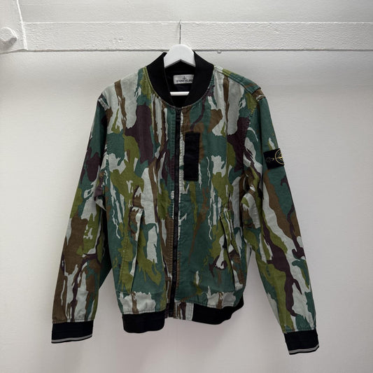 Stone Island Flowing Camo Bomber Jacket (L)