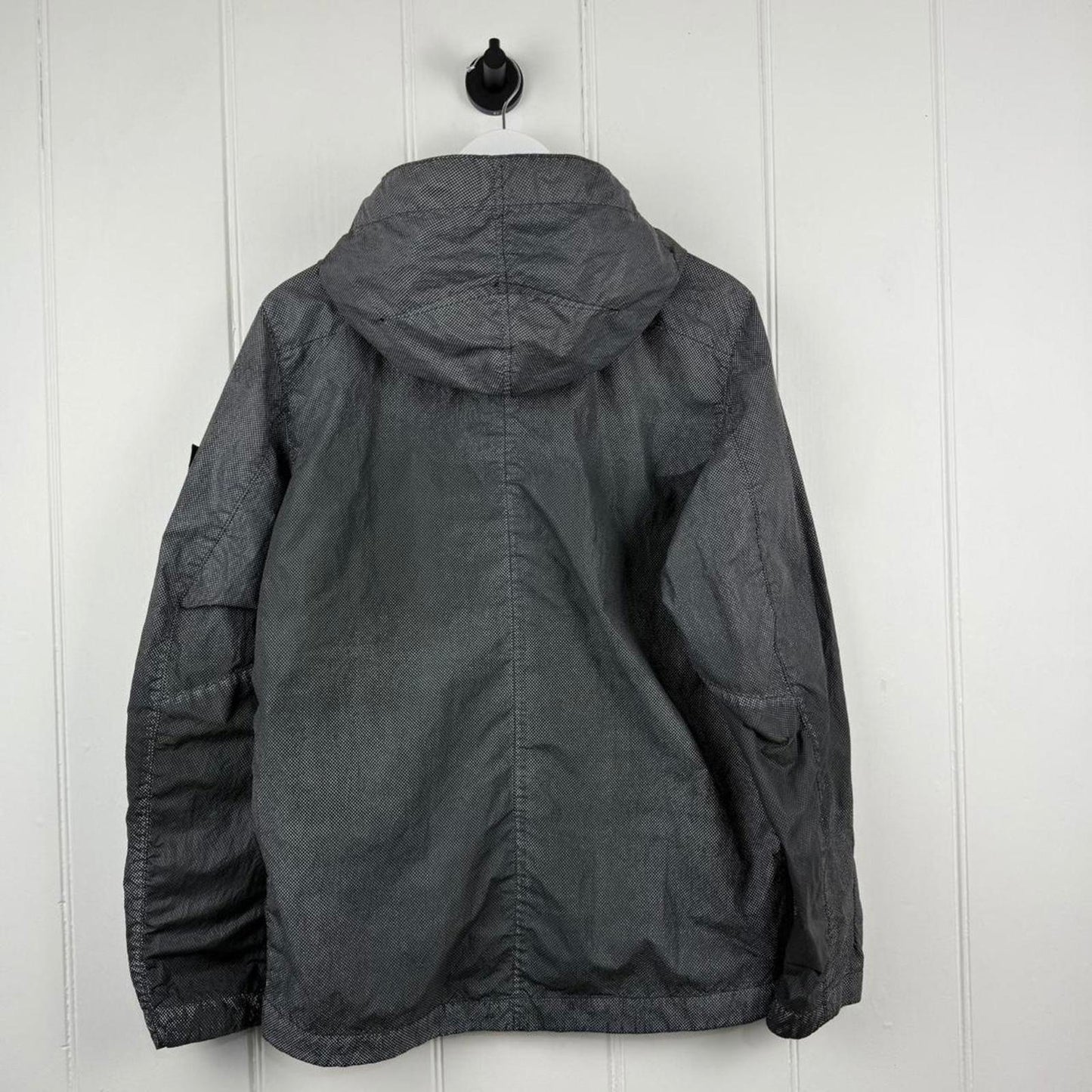 Stone Island Garment Dyed Pixel Reflective Jacket – Grey/Black (M)