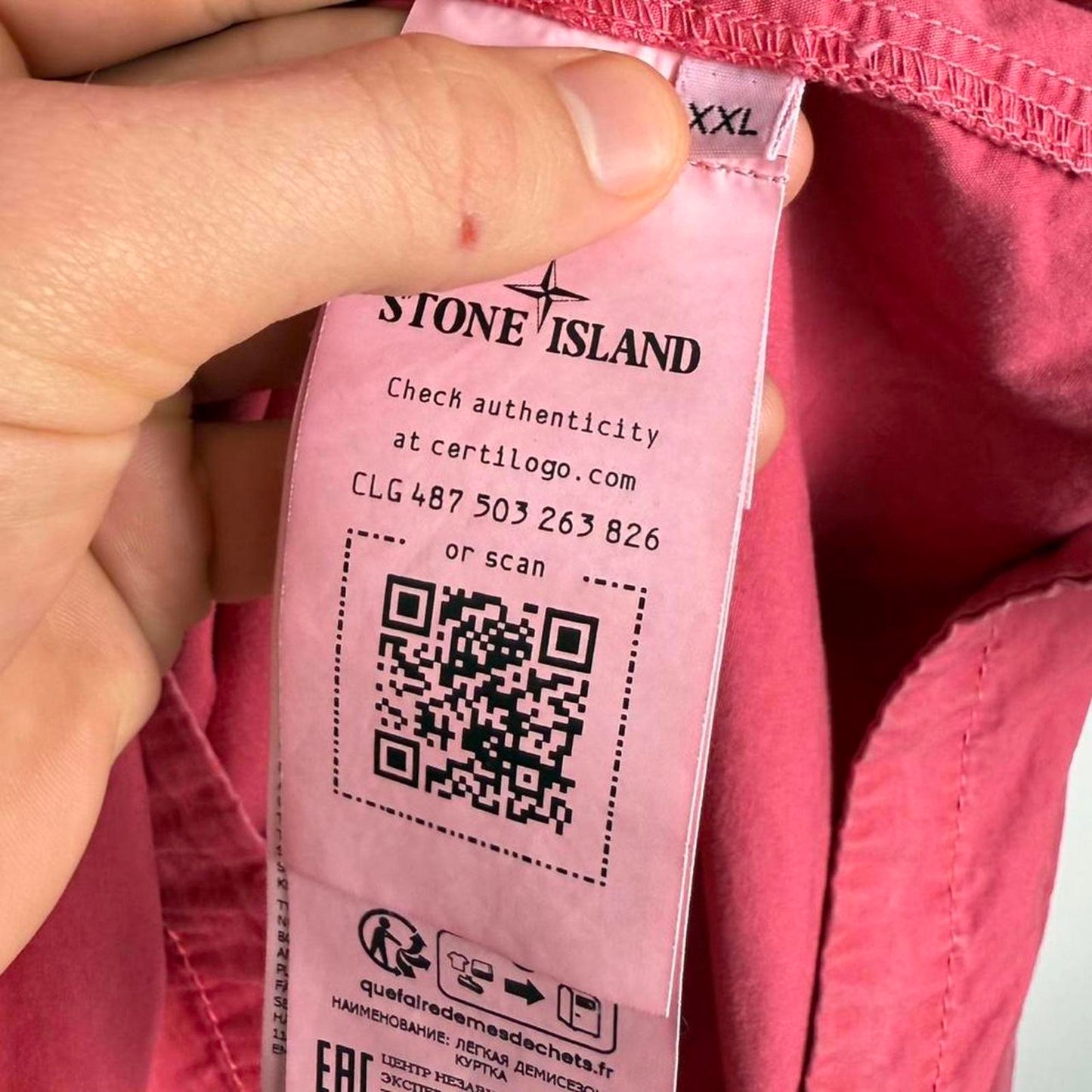 Stone Island Garment Dyed Overshirt Pink (XXL)