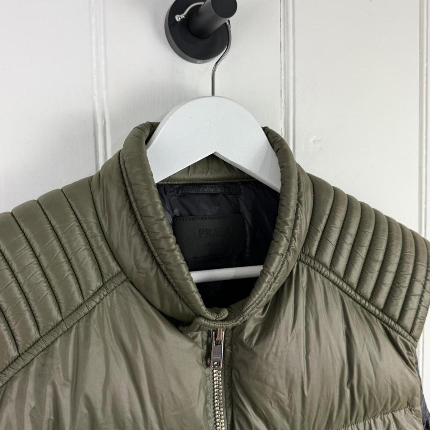 Prada Nylon Padded Vest Olive (XL)