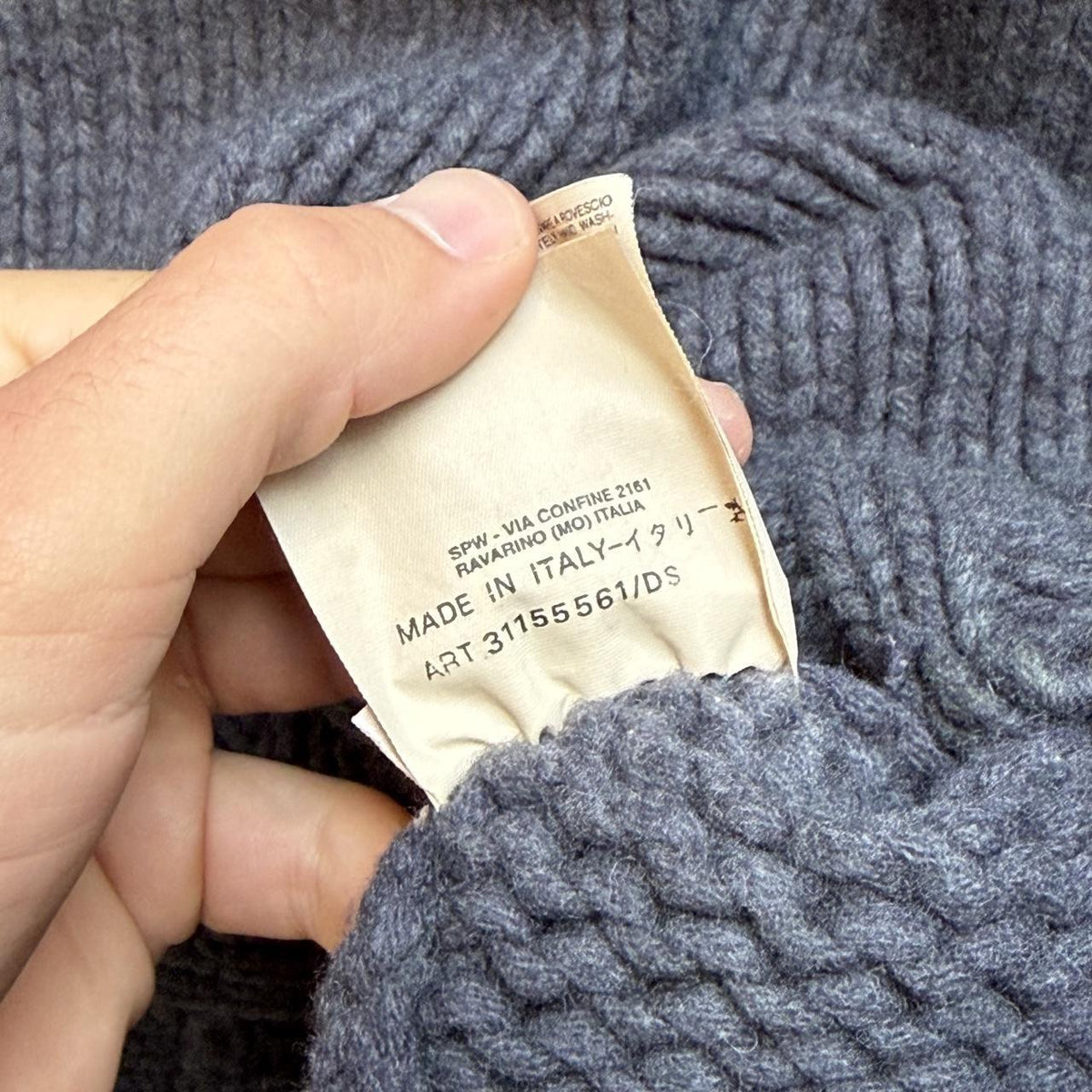 2001 Stone Island Chunky Wool Knit Jumper (XXL)