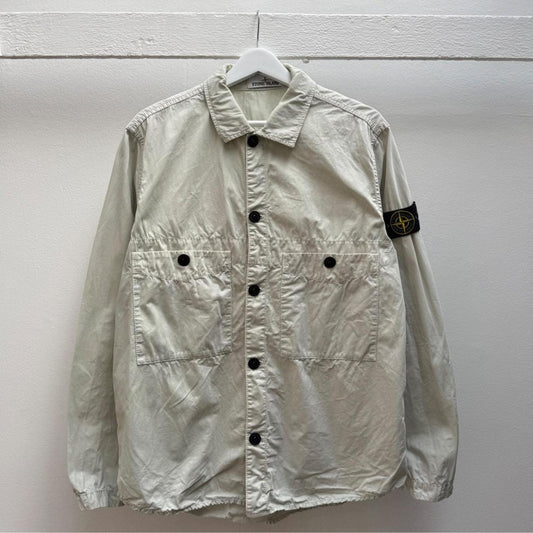 Stone Island Cotton Over Shirt Light Green (L)