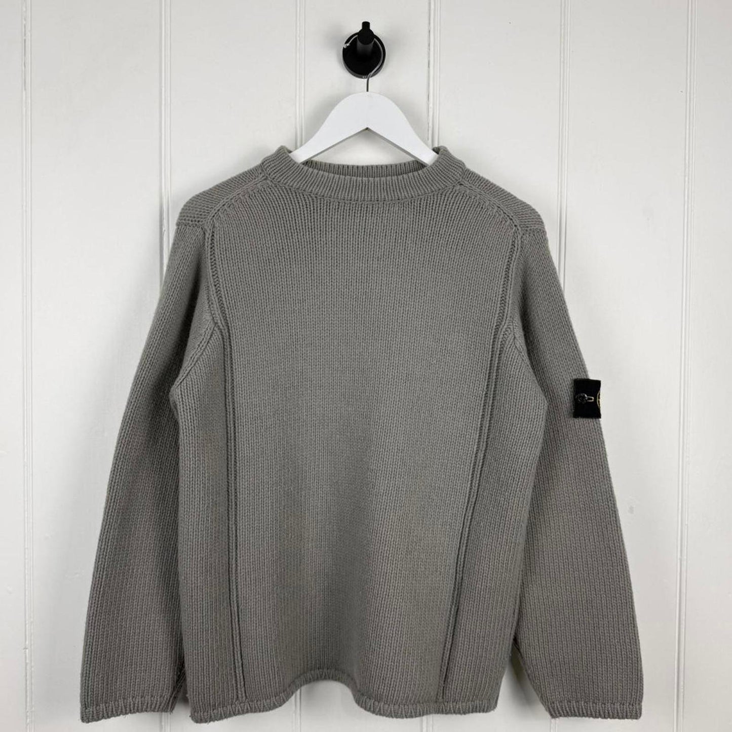 Stone Island Vintage Early 00s Knit Sweater Grey (M)