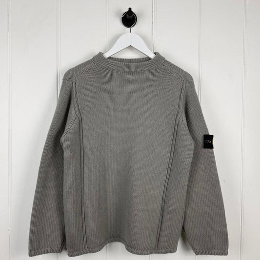 Stone Island Vintage Early 00s Knit Sweater Grey (M)