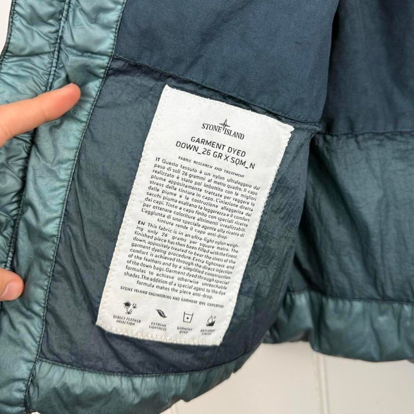 Stone Island Garment Dyed Down Gilet (L)