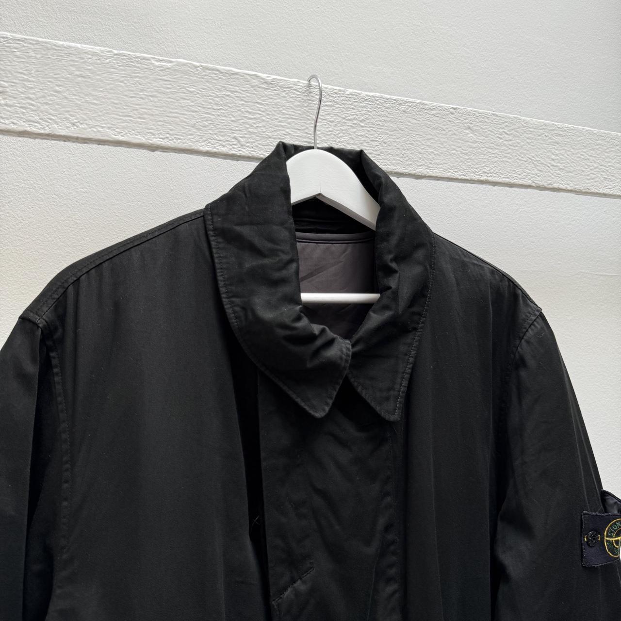 Early 00’s Stone Island Dutch Rope Raso Parka Jacket in Black (L)