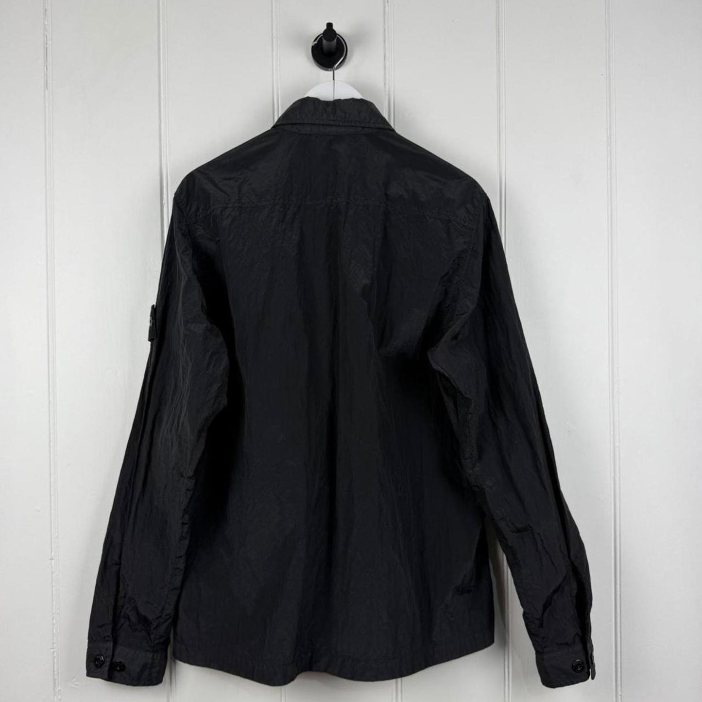 Stone Island Nylon Metal Over Shirt in Black (L)
