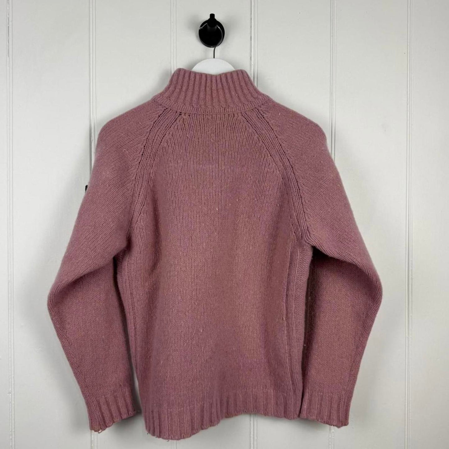 90's Stone Island Vintage Wool Knit Jumper Pink (S)