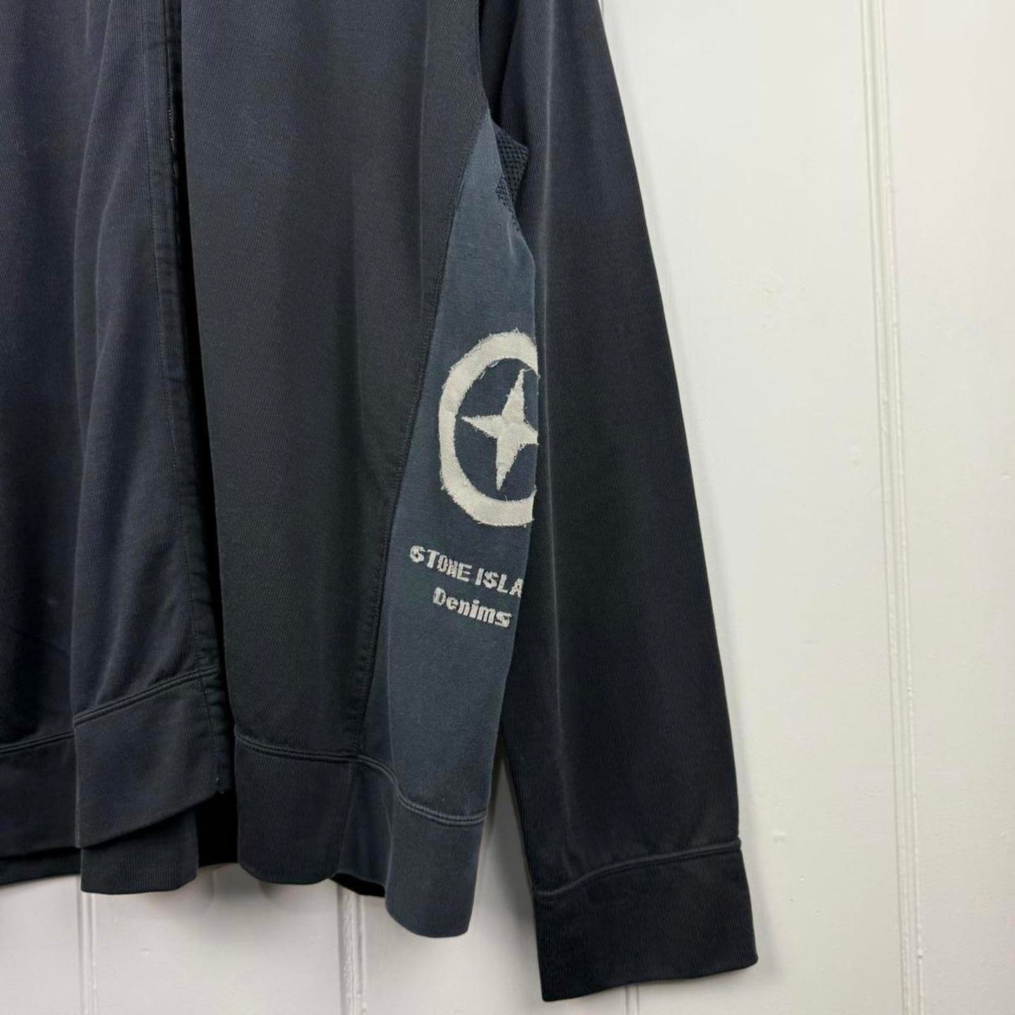 Stone Island Denims Zip Sweatshirt Black (XXL)