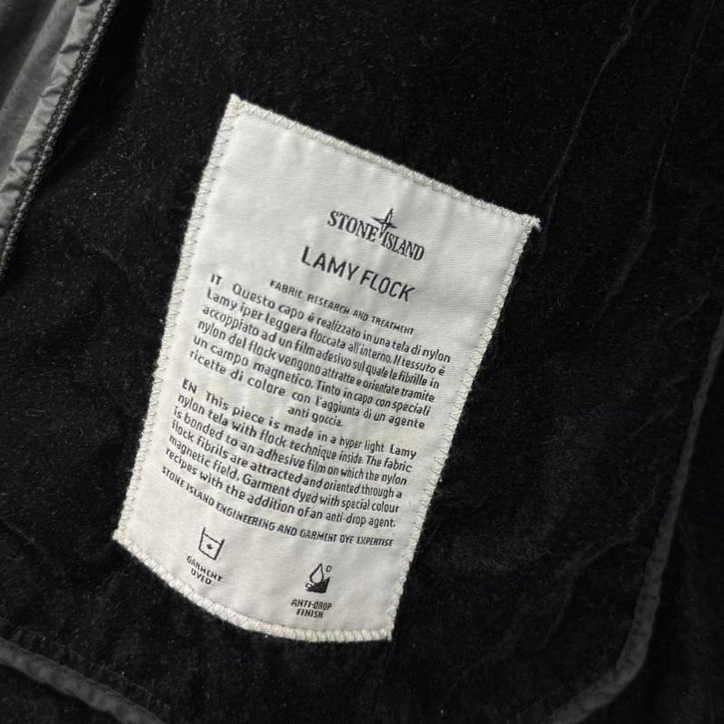 Stone Island Lamy Flock Hooded Jacket (L)