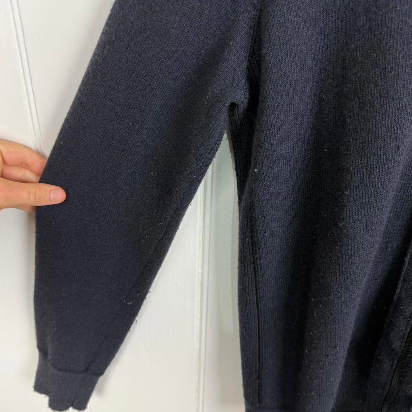 Stone Island Zip Knit Jumper in Navy (M)