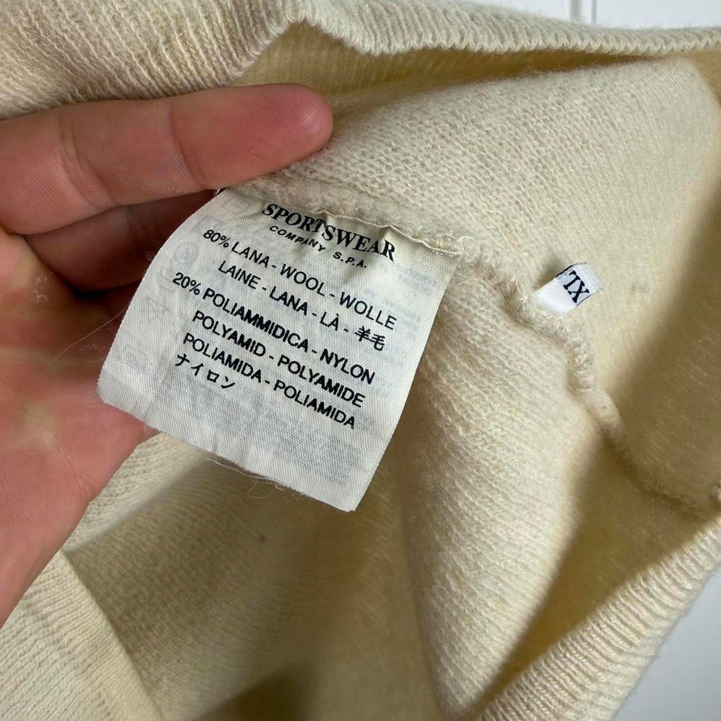 Stone Island Wool Knit Cream (XL)