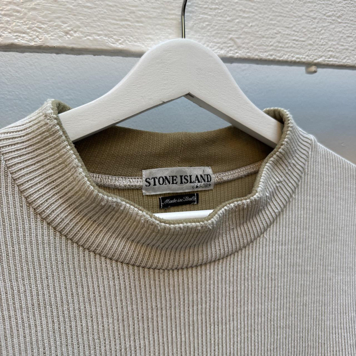 Early 00s Stone Island Ribbed Knit (L)