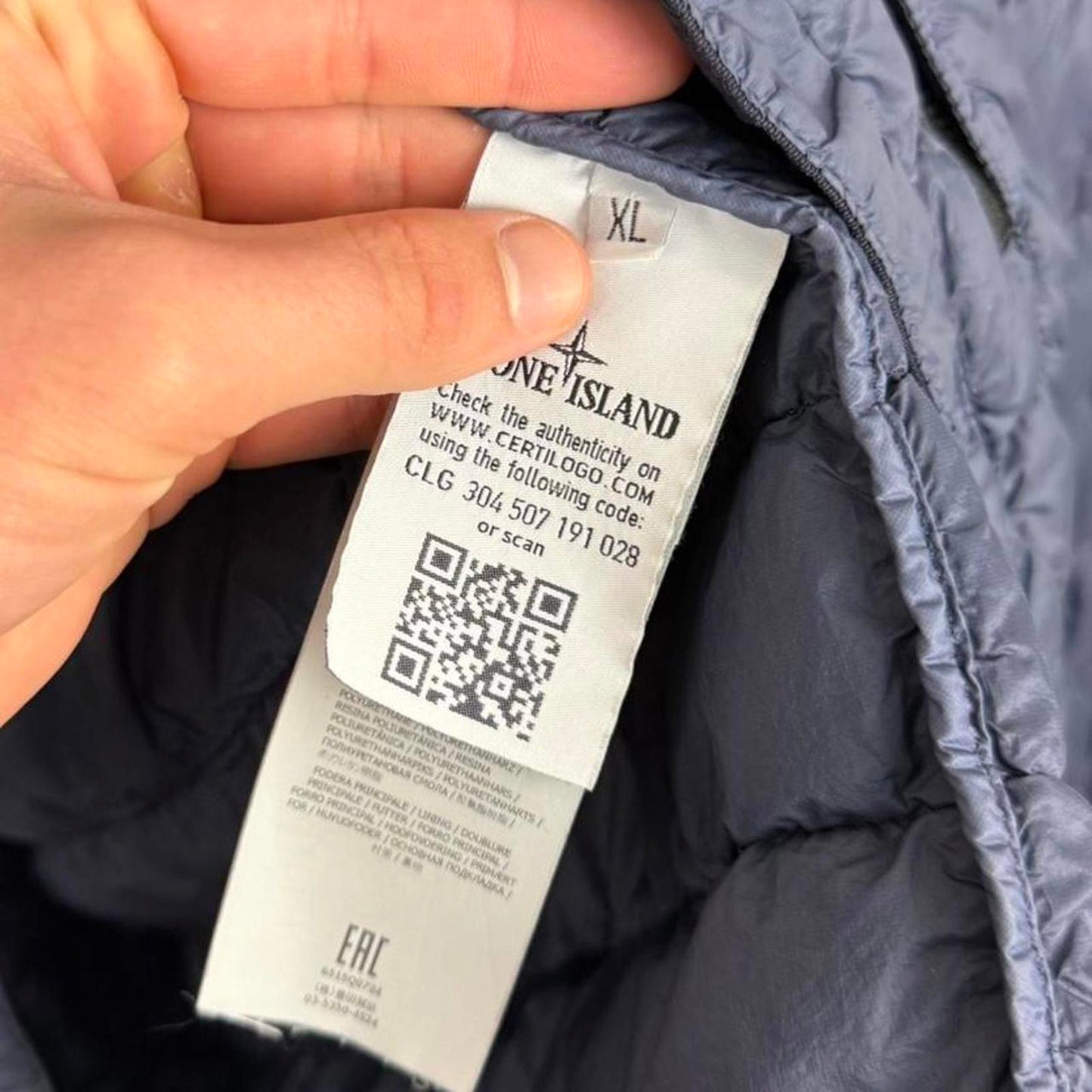 Stone Island Micro Yarn Down Overshirt (XL)