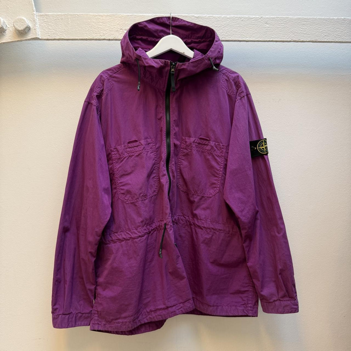 Stone Island Purple Hooded Smock Jacket (XL)
