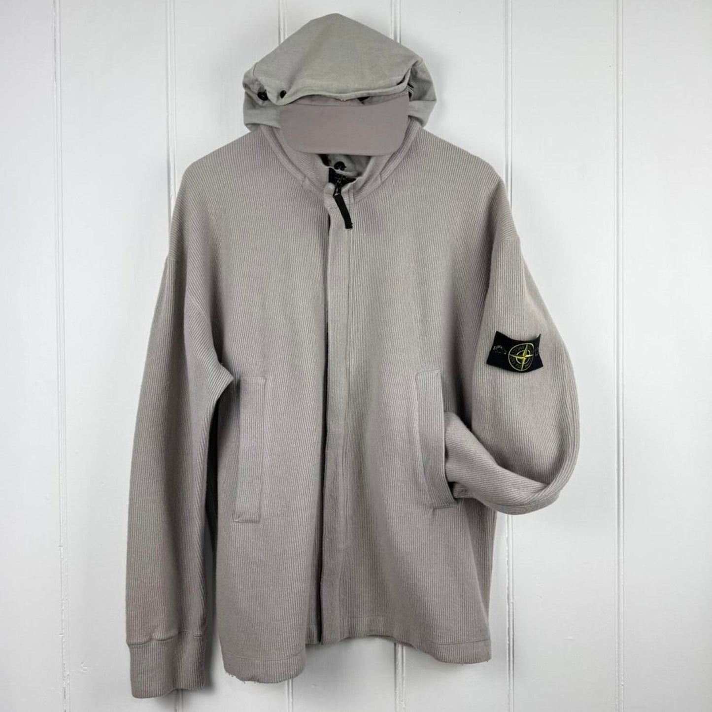 Early 00s Stone Island Wool Blend Hoodie (XL)