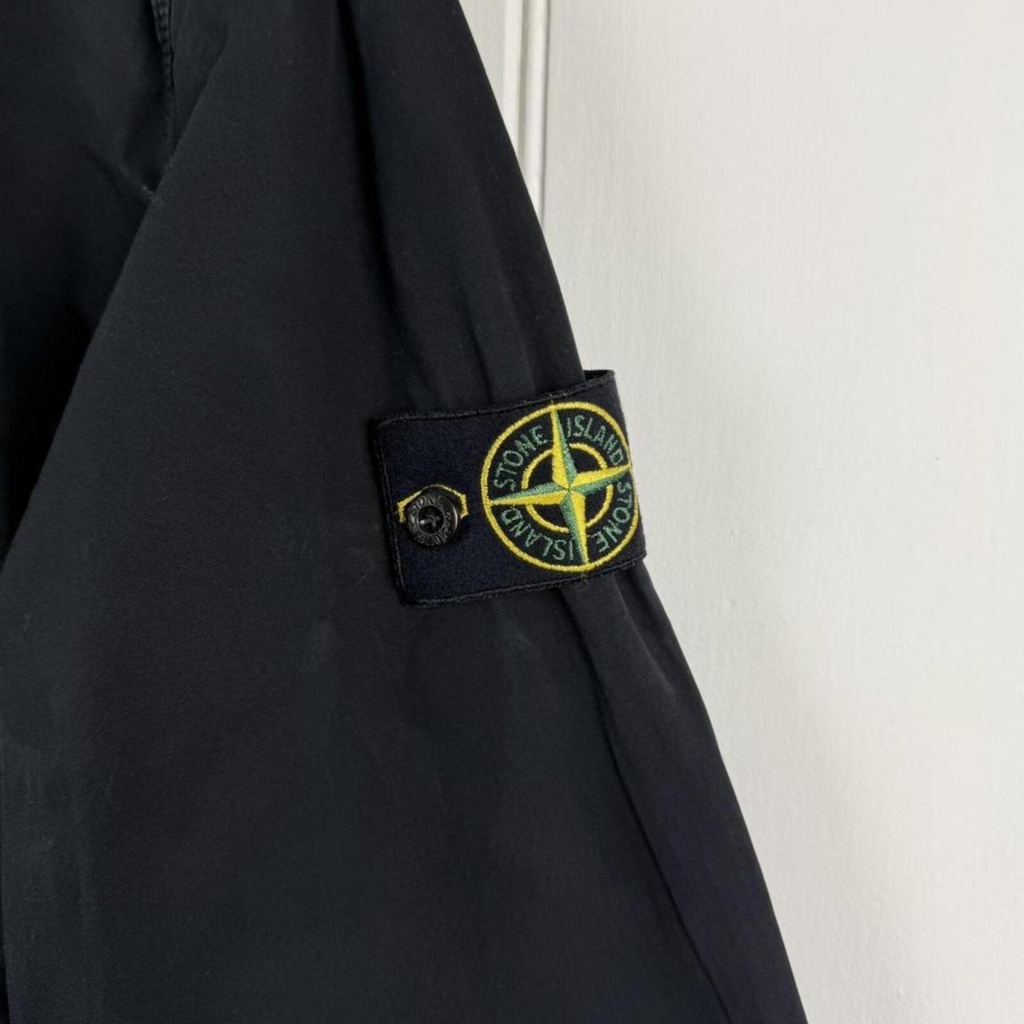 Stone Island Tela Smerigliata Overshirt Jacket Black (XL)
