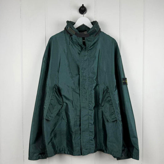 1995 Stone Island Formula Steel Nylon Jacket – Dark Emerald Green (XXL)