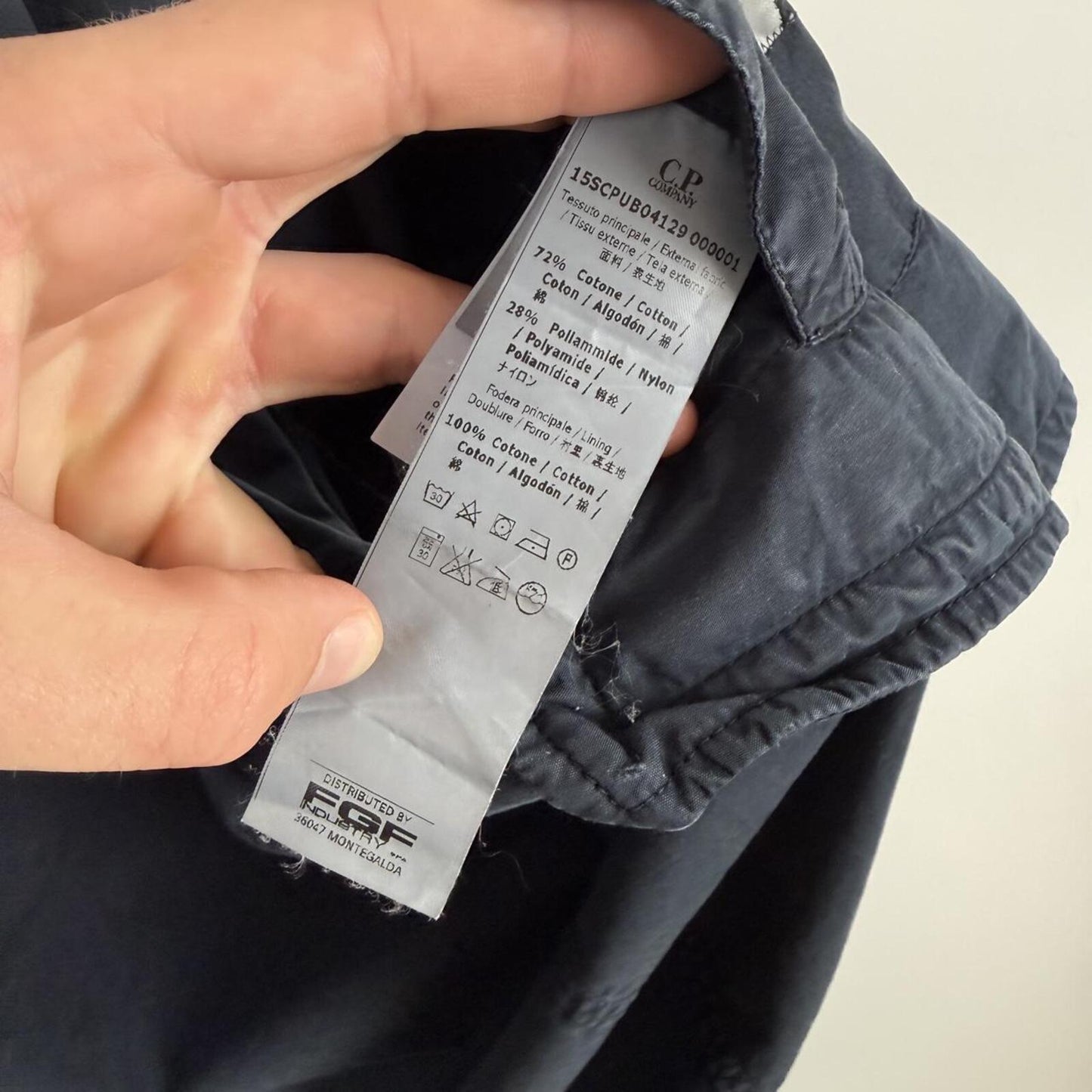 CP Company Large Lens Hooded Jacket Navy (L)