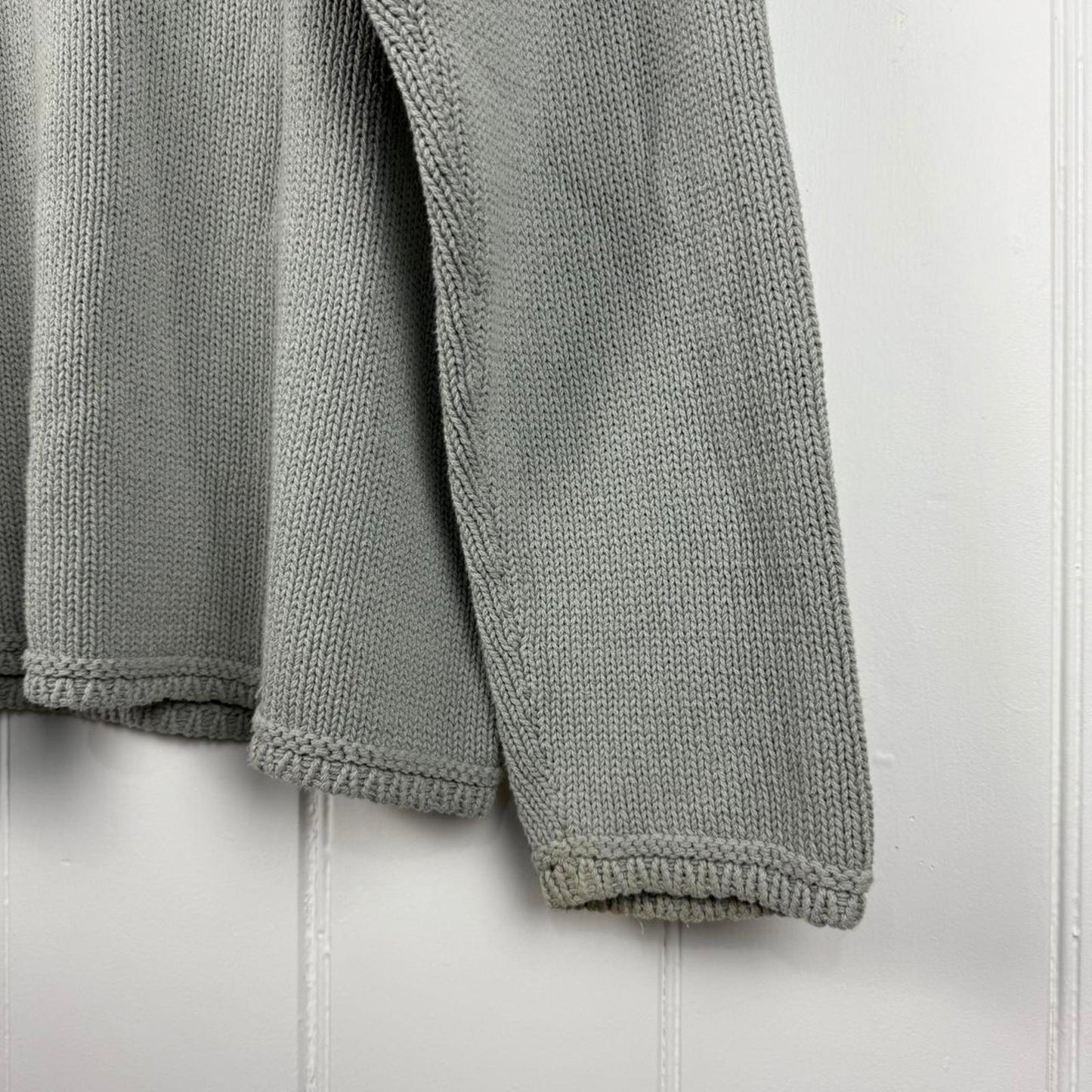 Stone Island Crew Neck Heavy Knit Sweater Grey (XL)