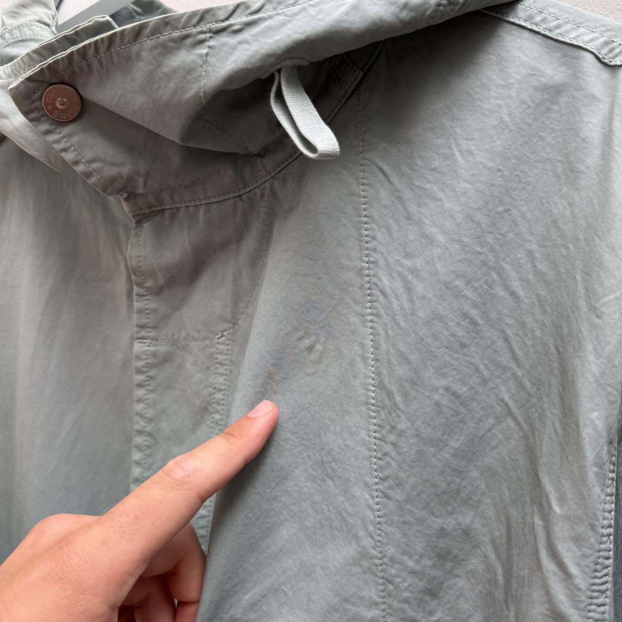 Stone Island Cupro Cotton Twill Smock Jacket light blue (L)