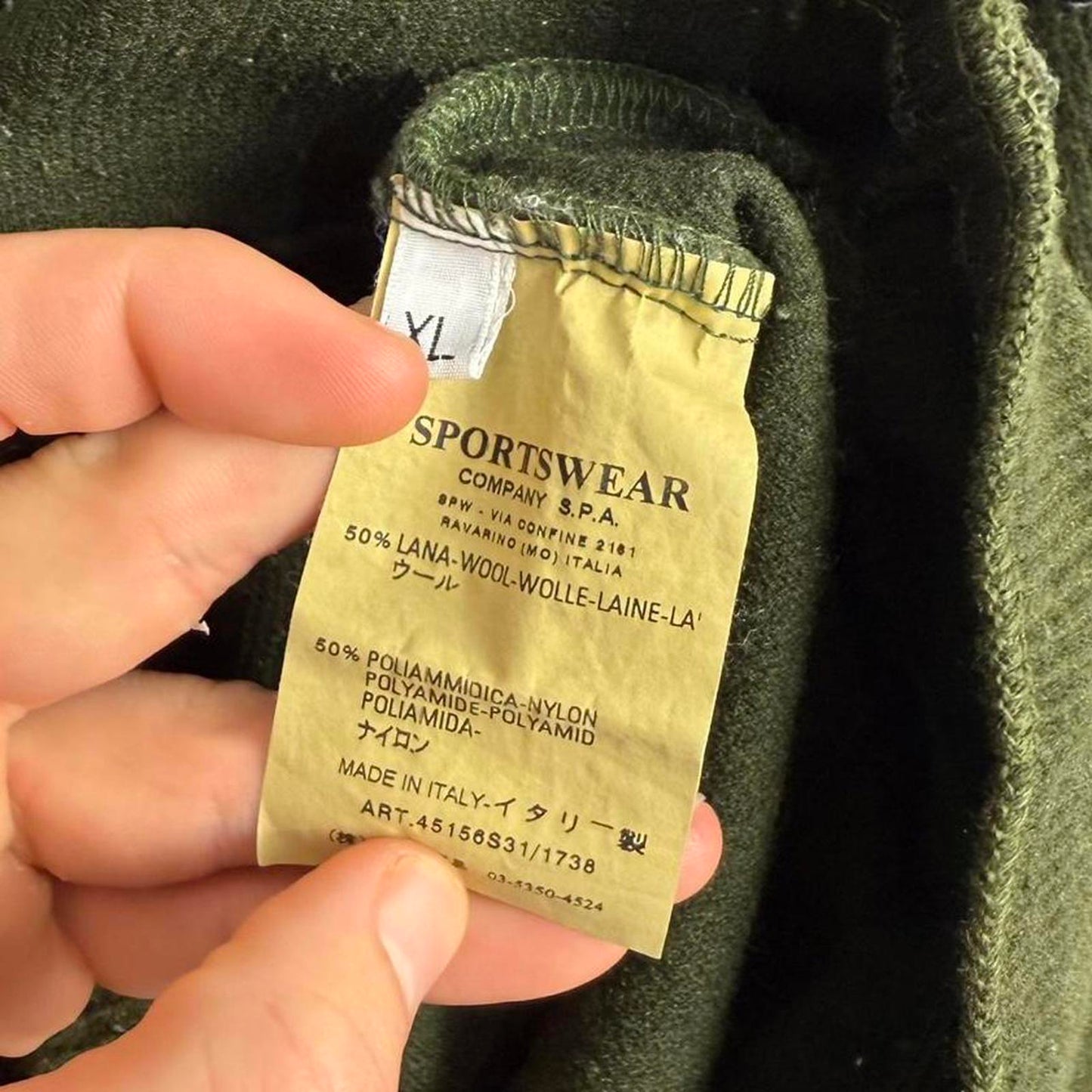 Stone Island Ribbed Knit Green (XL)