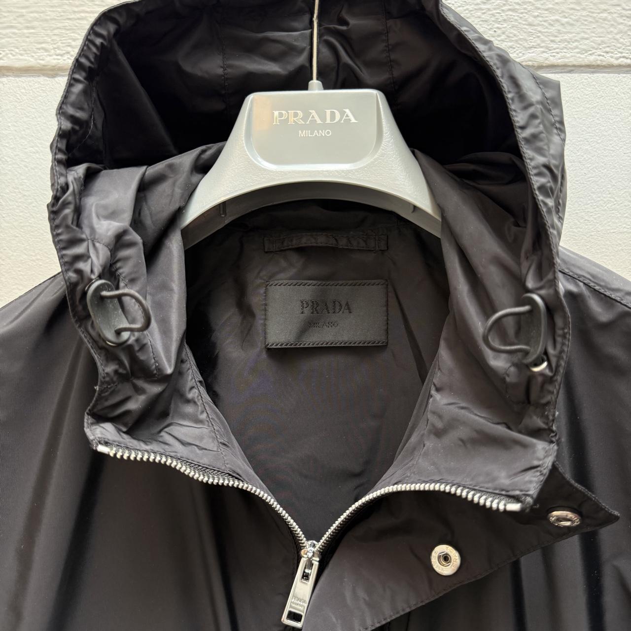Prada Milano Windbreaker Jacket in Black (M/L)