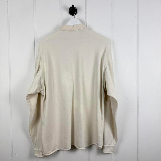 1980s Stone Island Frontal Badge Heavy Cotton Shirt (L)