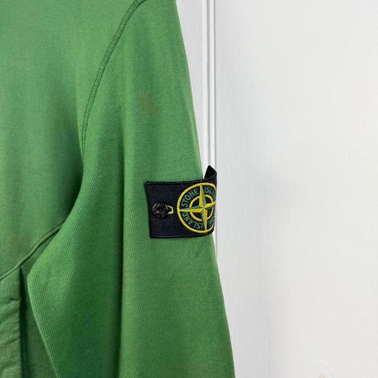 Stone Island Green Full Zip Sweatshirt (L)