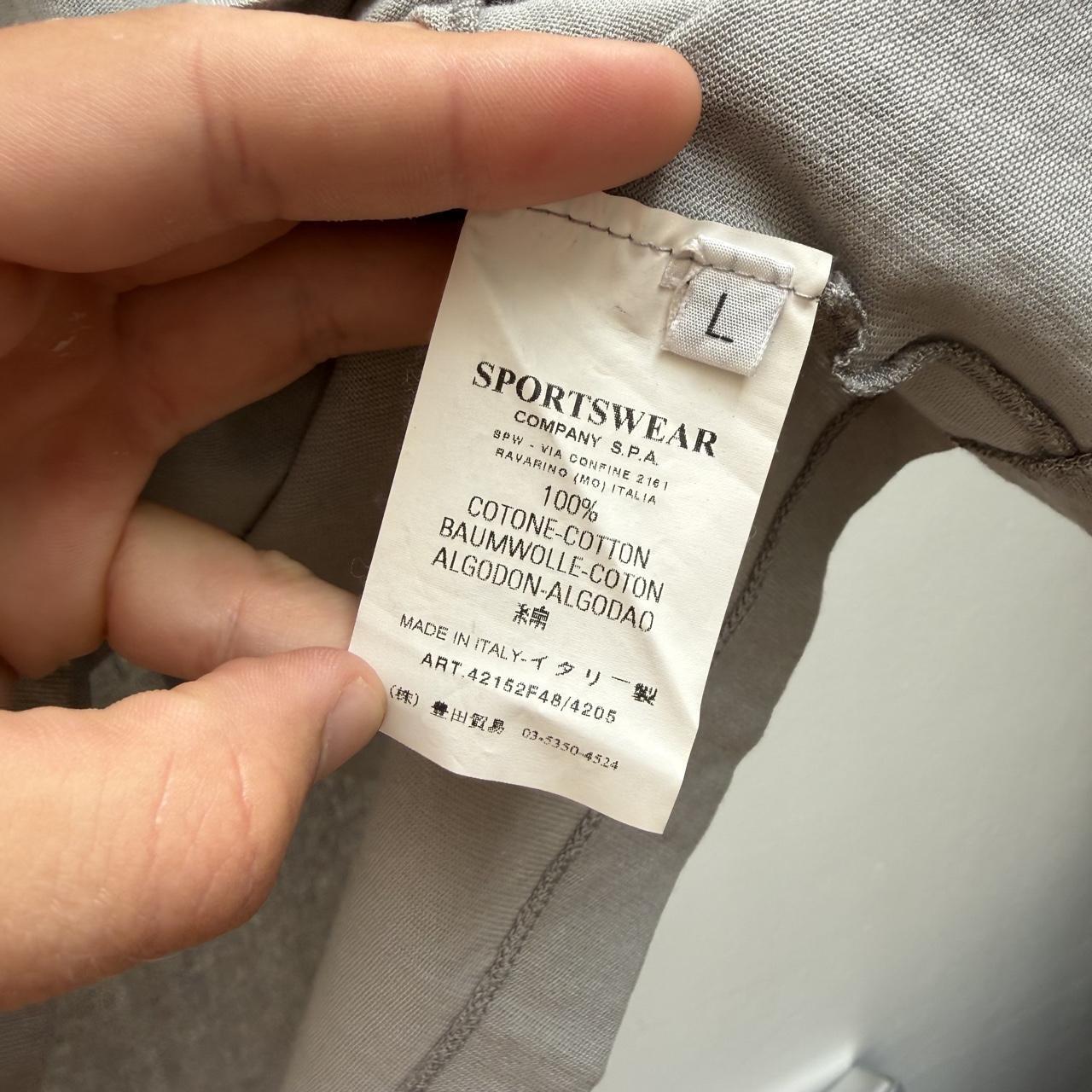 00’s Stone Island Logo T-shirt in Grey (L)
