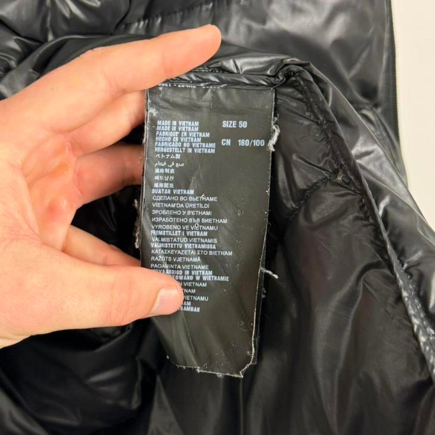 Prada Down Hooded Puffer Jacket Grey (M)