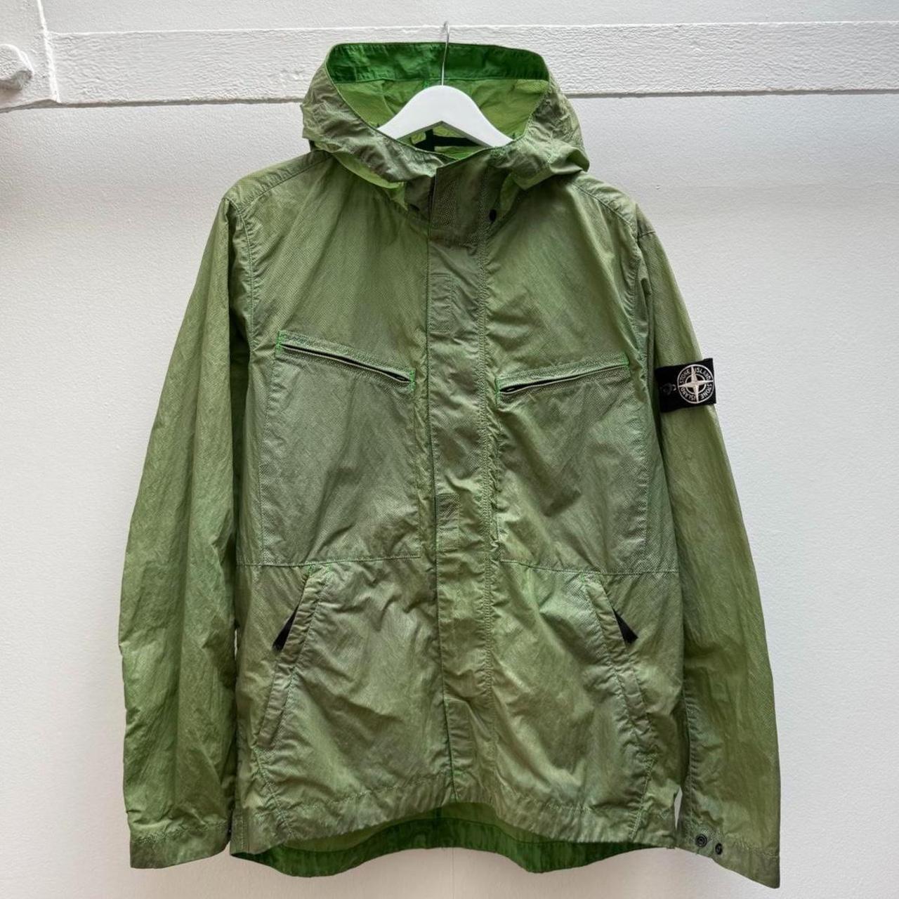 Stone Island Pixel Reflective Jacket Green (L)