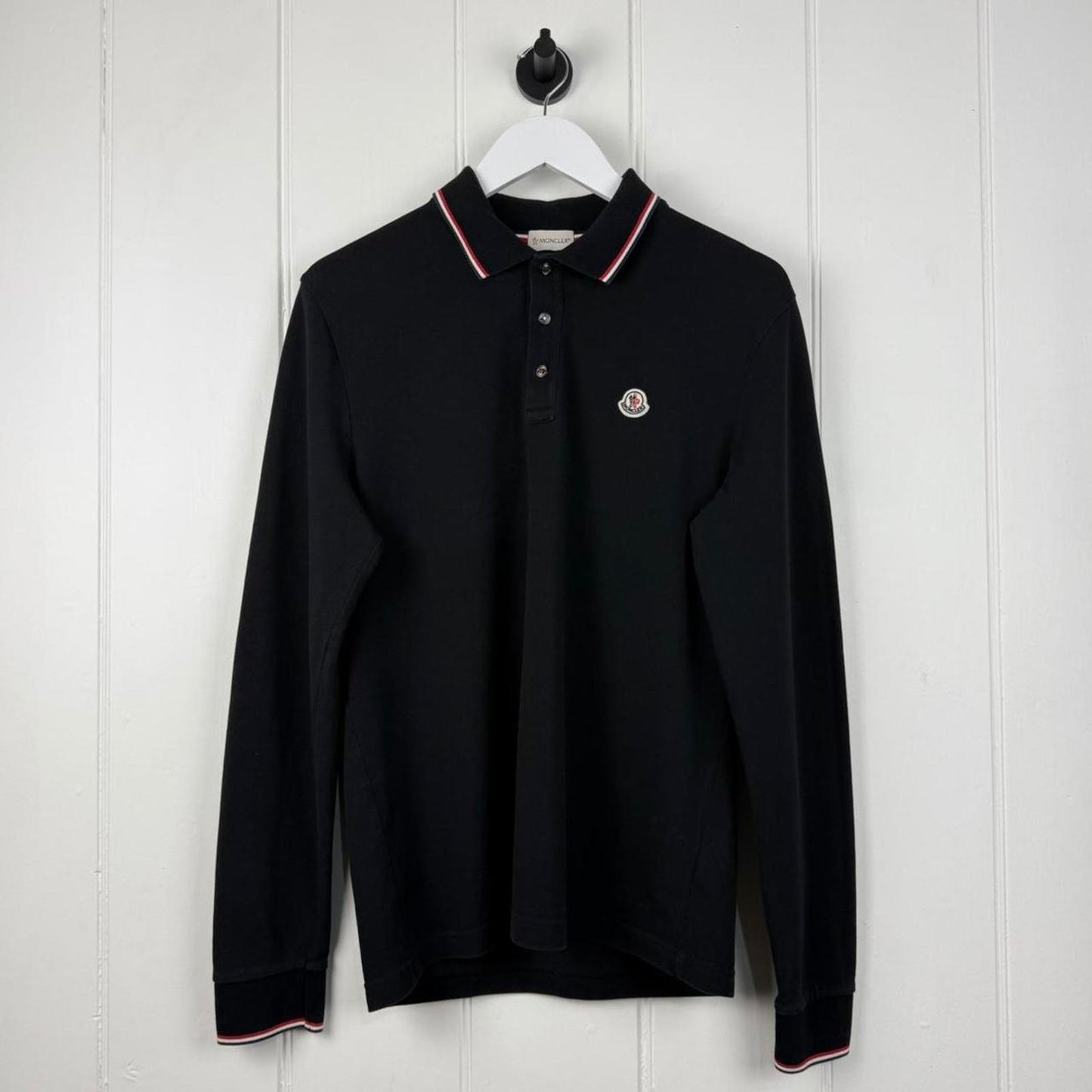 Moncler Long Sleeve Polo Shirt (L)