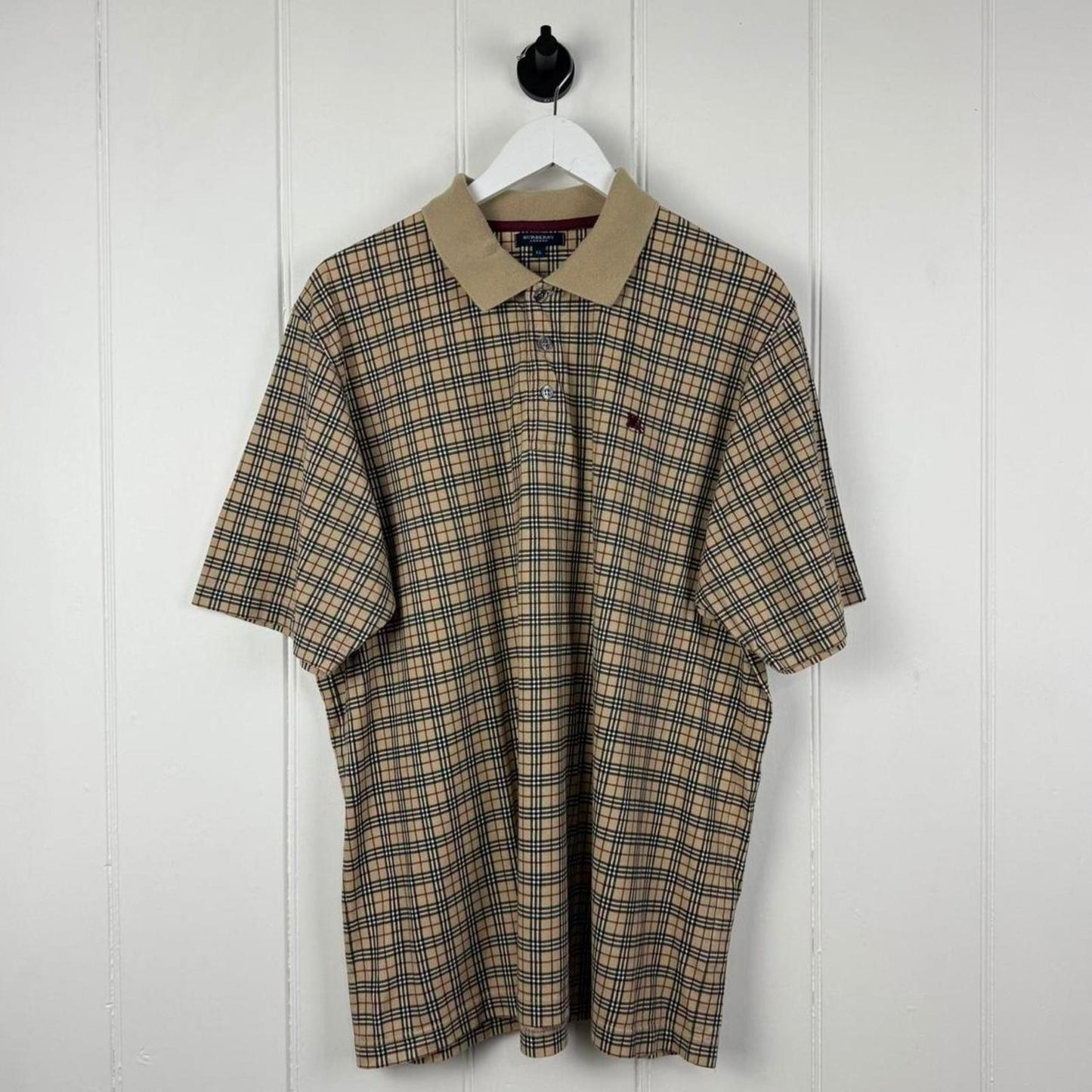 Vintage Burberry Nova Check Polo Shirt (XL)