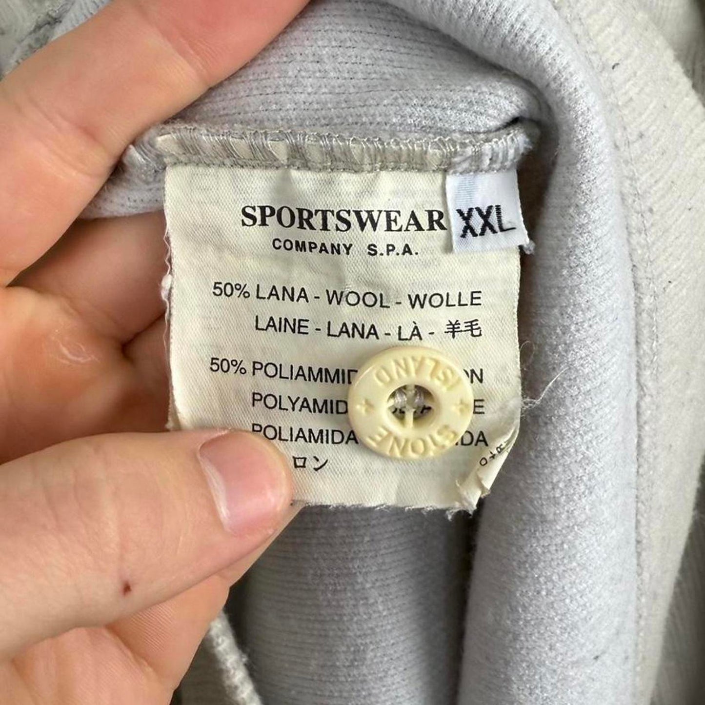 Stone Island Half Zip Knit Sweatshirt – Cream / Ecru (L/XL)