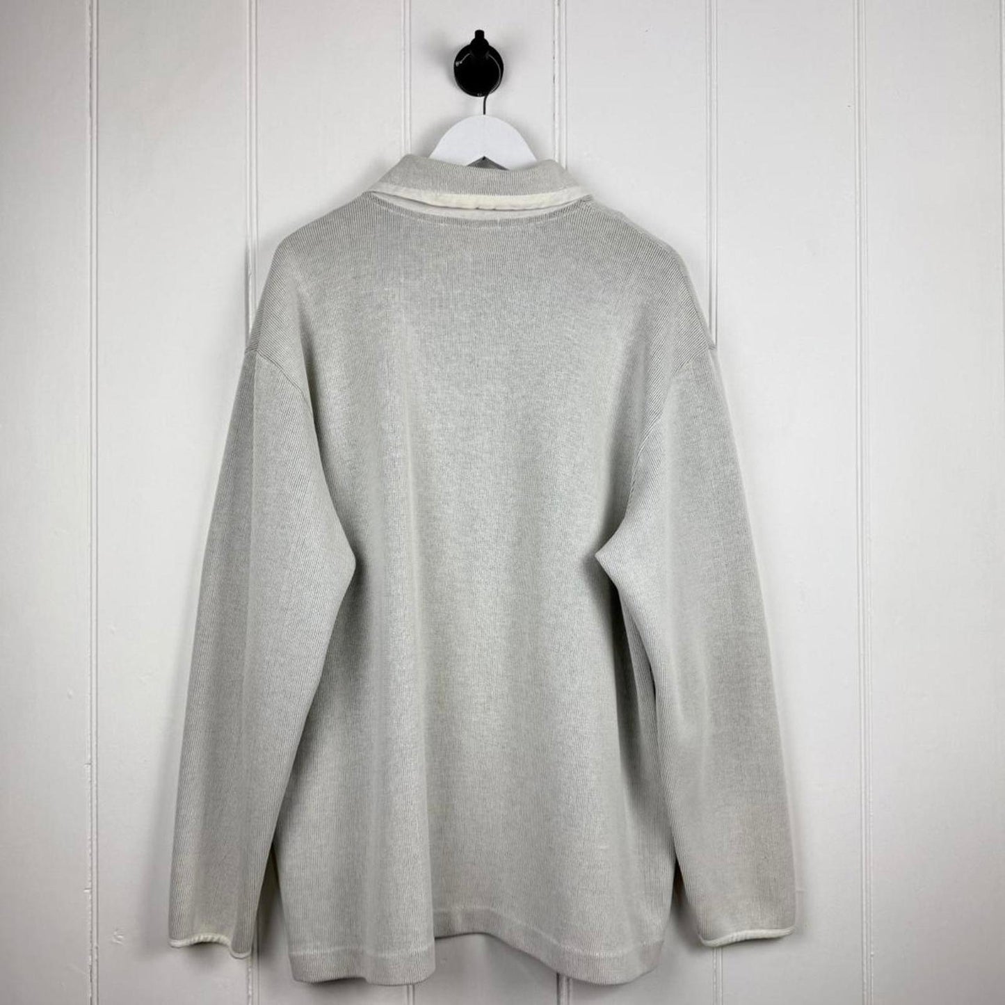 Stone Island Quarter Zip Knit Sweatshirt (XXL)