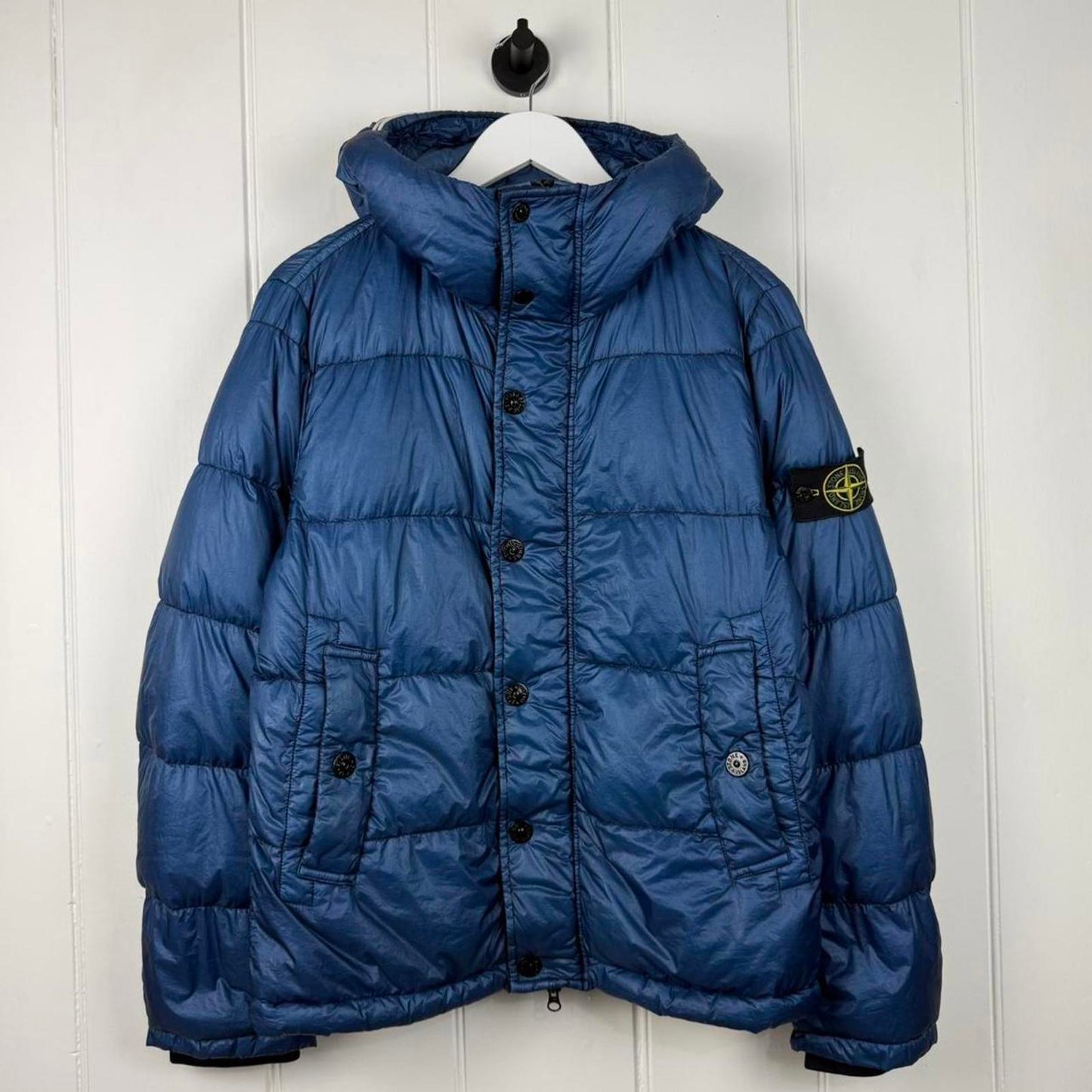 Stone Island Garment Dyed Down Jacket Blue (M)