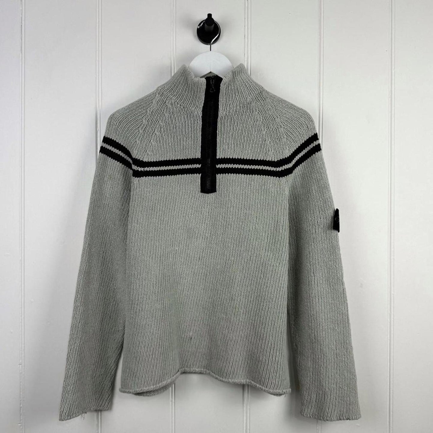 Stone Island Zip Neck Knit (S/M)