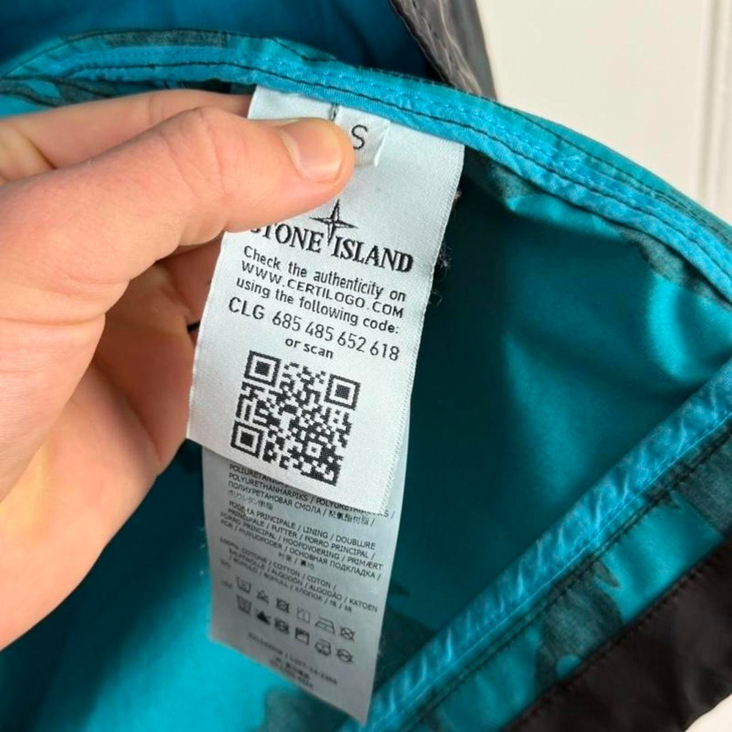 Stone Island Reverse Camo Raso Gommato Jacket (S)