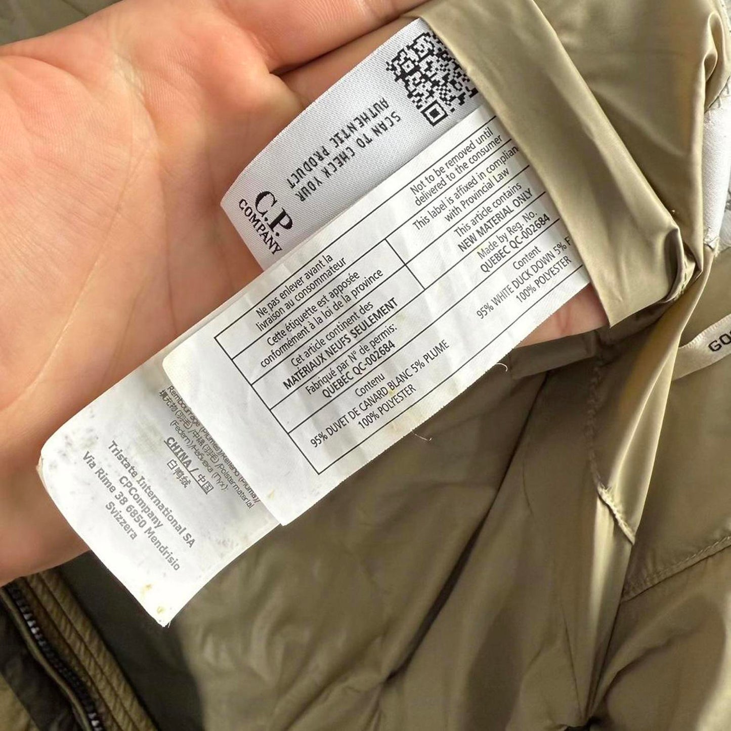 C.P. Company D.D. Shell Goggle Hood Down Jacket (M)