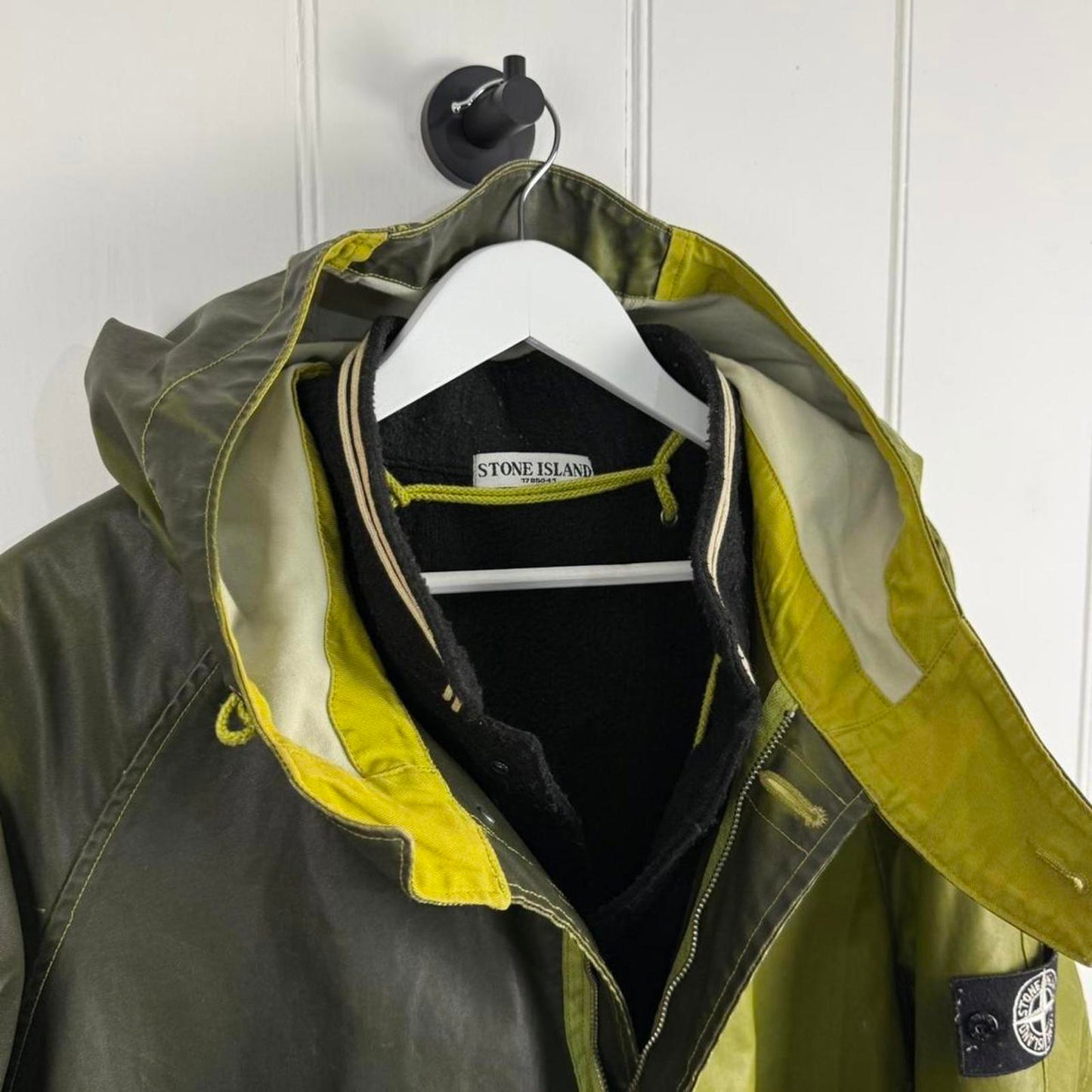 Stone Island AW09 Waxed Ice Dutch Rope Parka – Reactive Green (XXL)