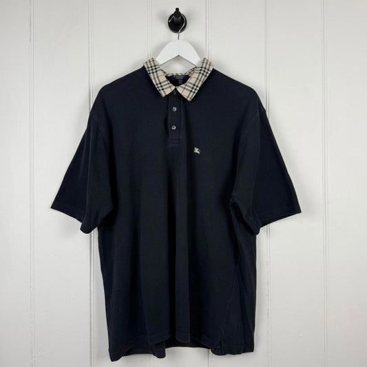 Burberry Polo Shirt Navy (XXL)