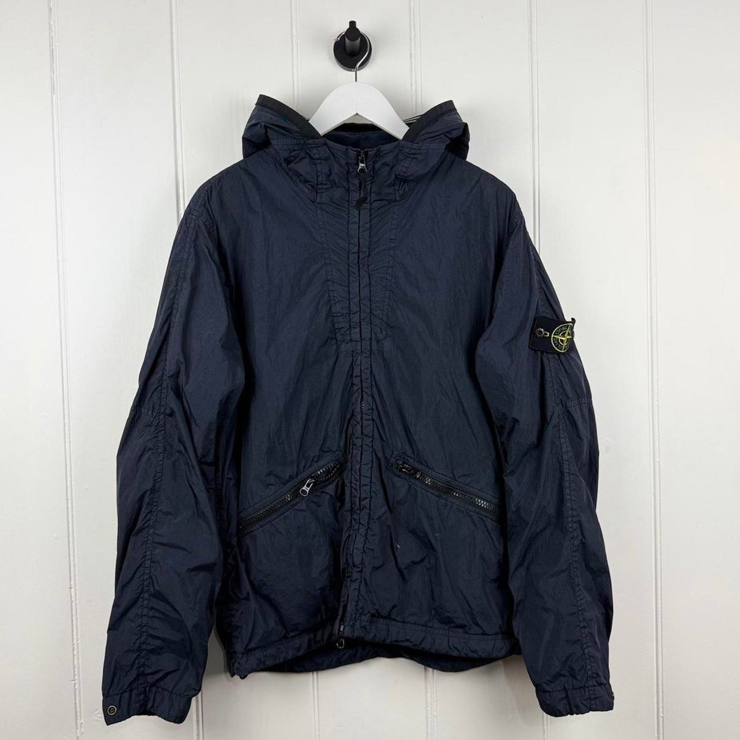 Stone Island Crinkle Reps Jacket Navy Blue (M)