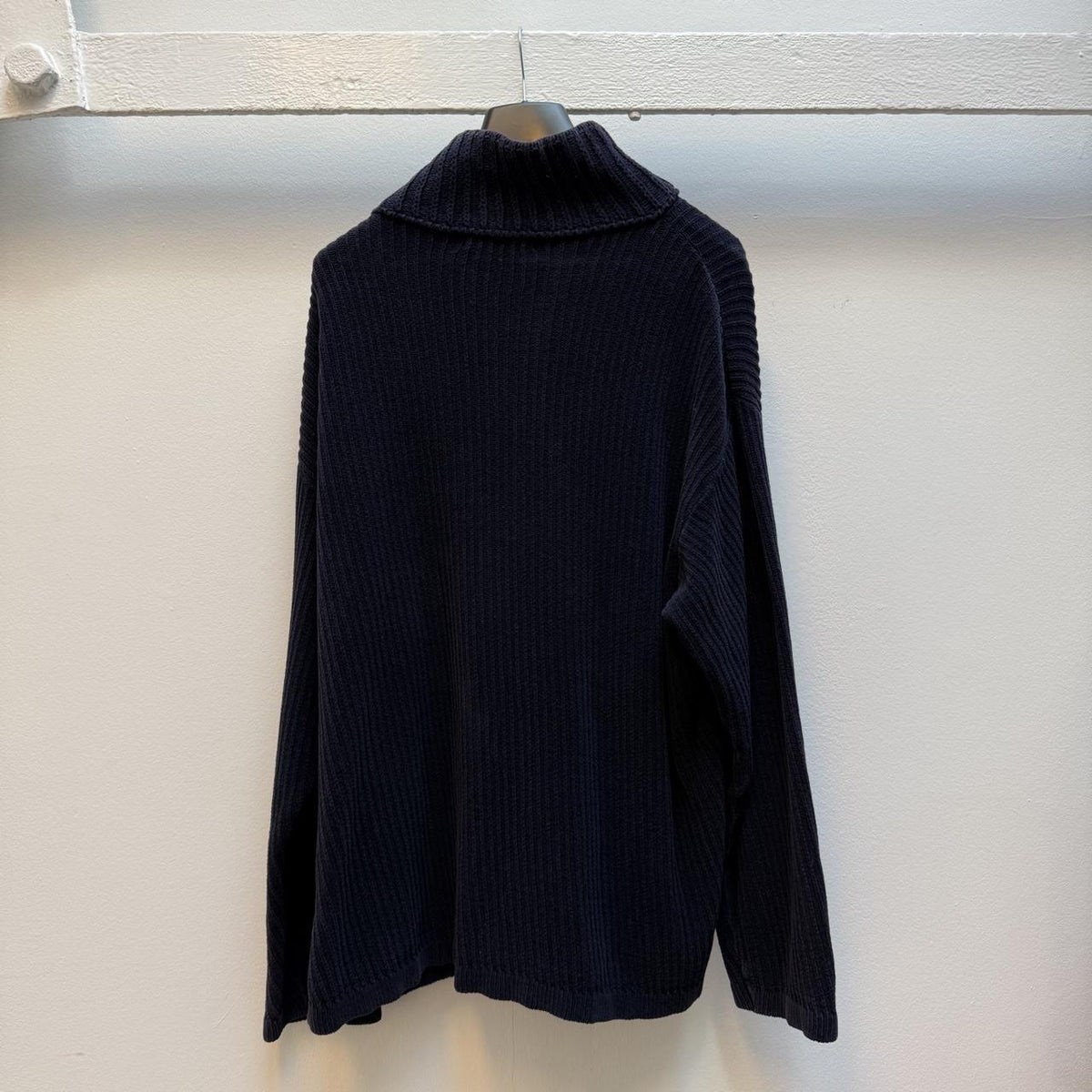 Early 00’s Stone Island Ribbed Knit Zip Jumper (XXL)