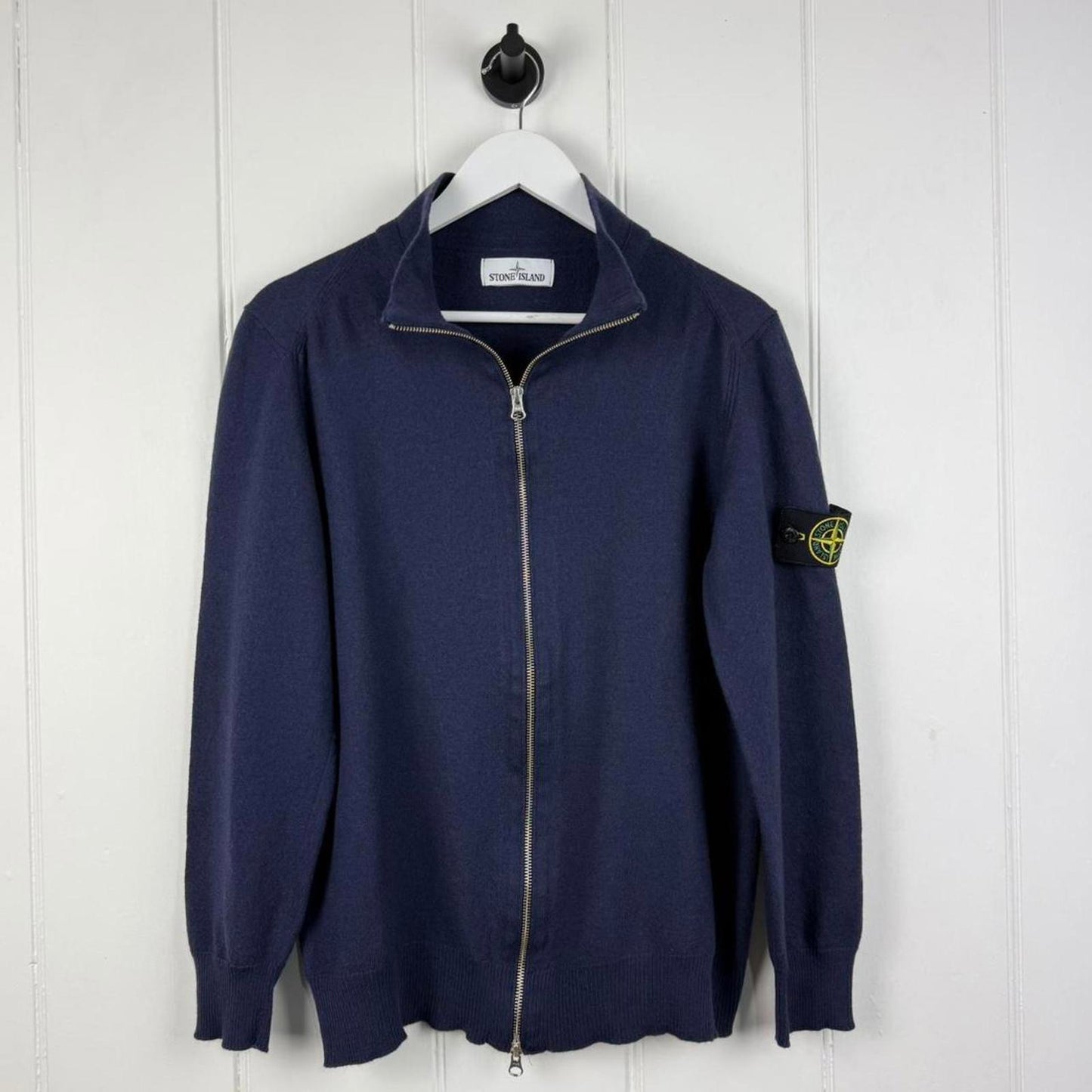 Stone Island Zip Up Knit Jumper (M)