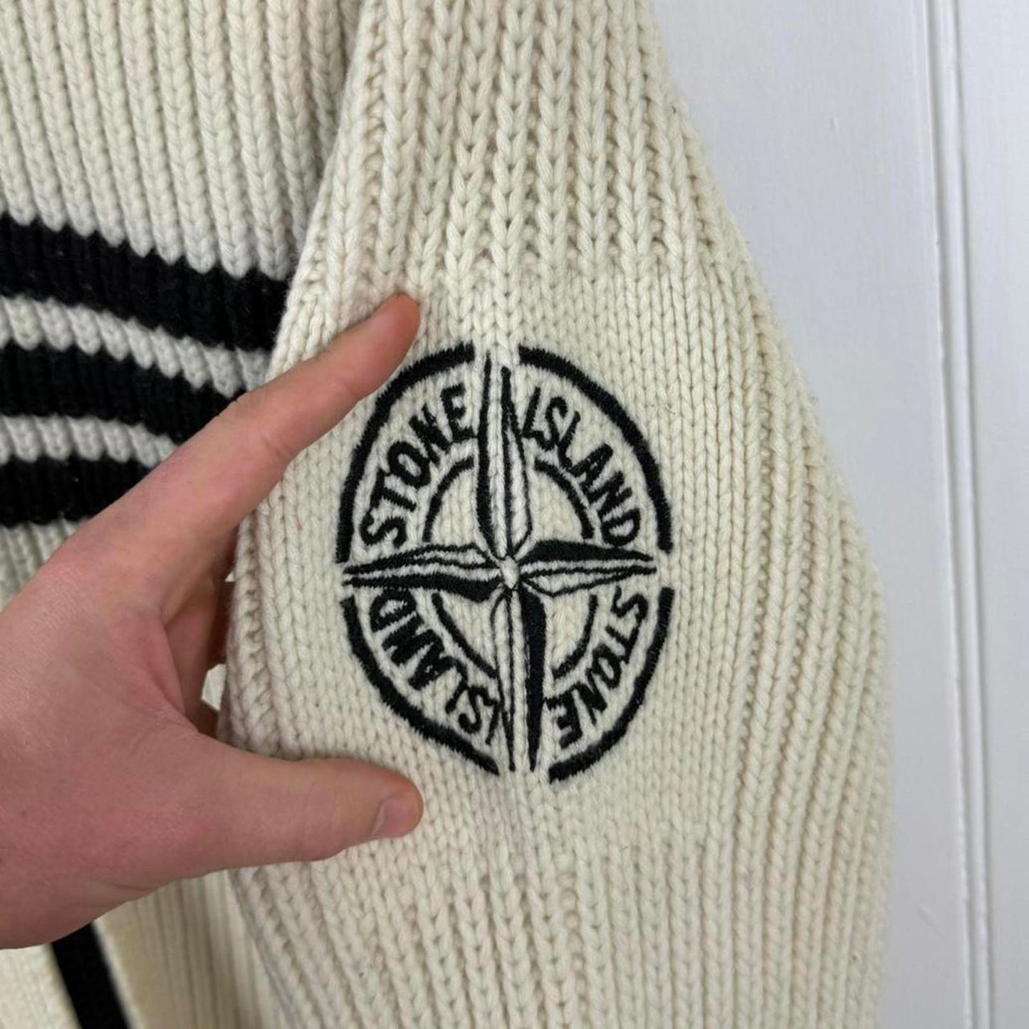 Stone Island Early 2000s Knit Zip Jumper (XL)